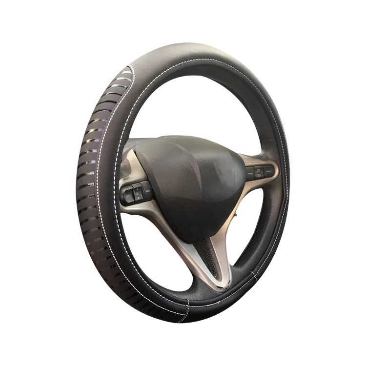 

Wholesale Universal Size Solid Color Genuine Leather Car Steering Wheel Cover