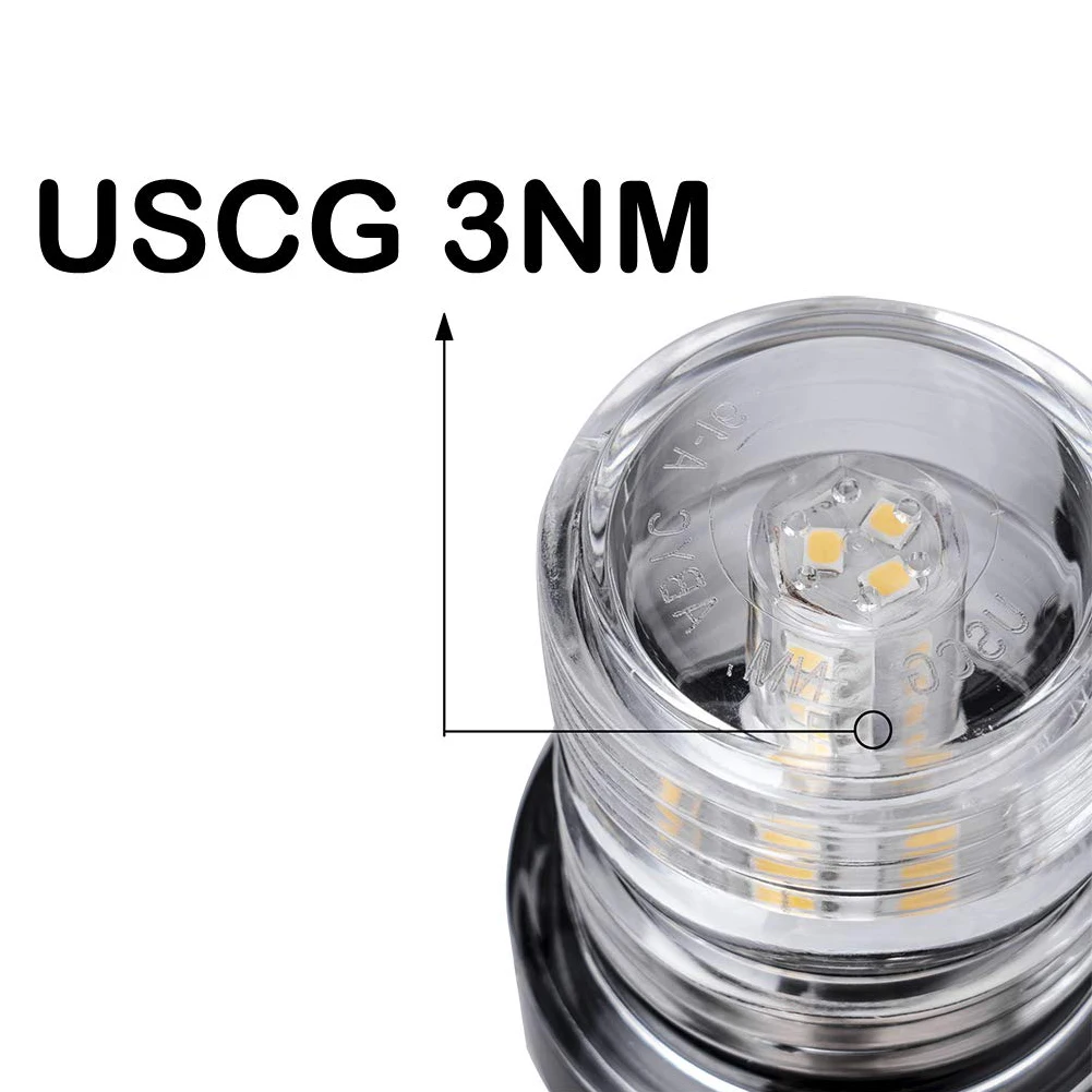 

12V Marine Boat Yacht Navigation Light All Round 360 Degree Waterproof LED Anchor Light Boat Accessories Marine Accessory