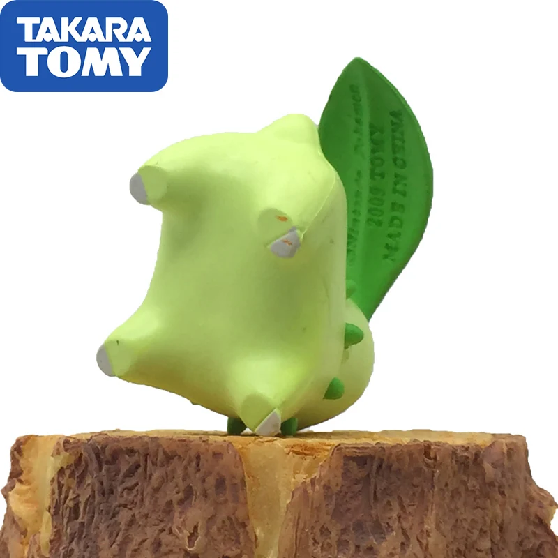 Подлинная кукла Покемон Takara Tomy MC Chikorita модель Фигурка Игрушки коллекционные