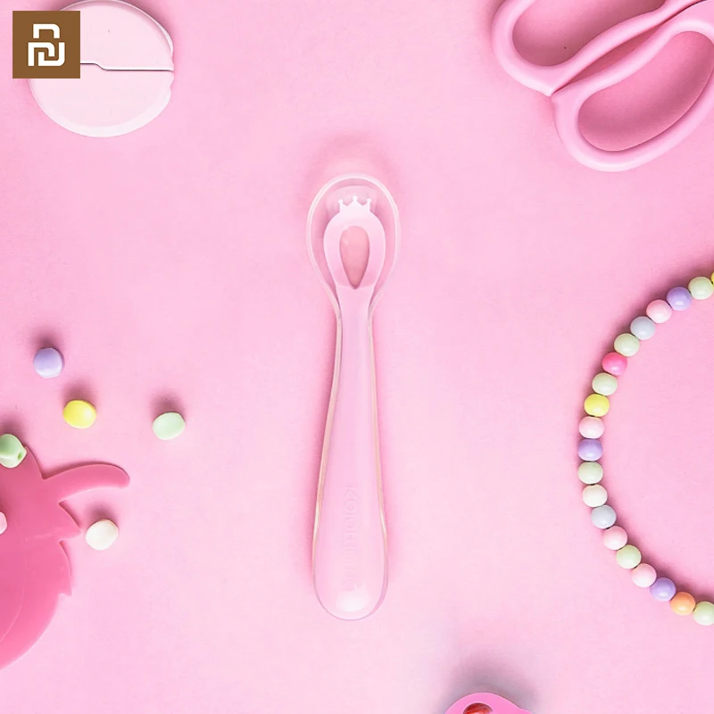 2 шт. силиконовая ложка для кормления Kola Mama безопасный силикагель детей съедобный