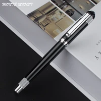 black business pen 0 5mm black ink high quality metal ballpoint pen for student gift pen office stationery supplies