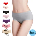 M-7XL нижнее белье трусики для женщин размера плюс хлопок бесшовные трусы для девочек, сексуальное нижнее белье, шорты, трусы, нижнее белье для женщин, комплект из 3 предметов