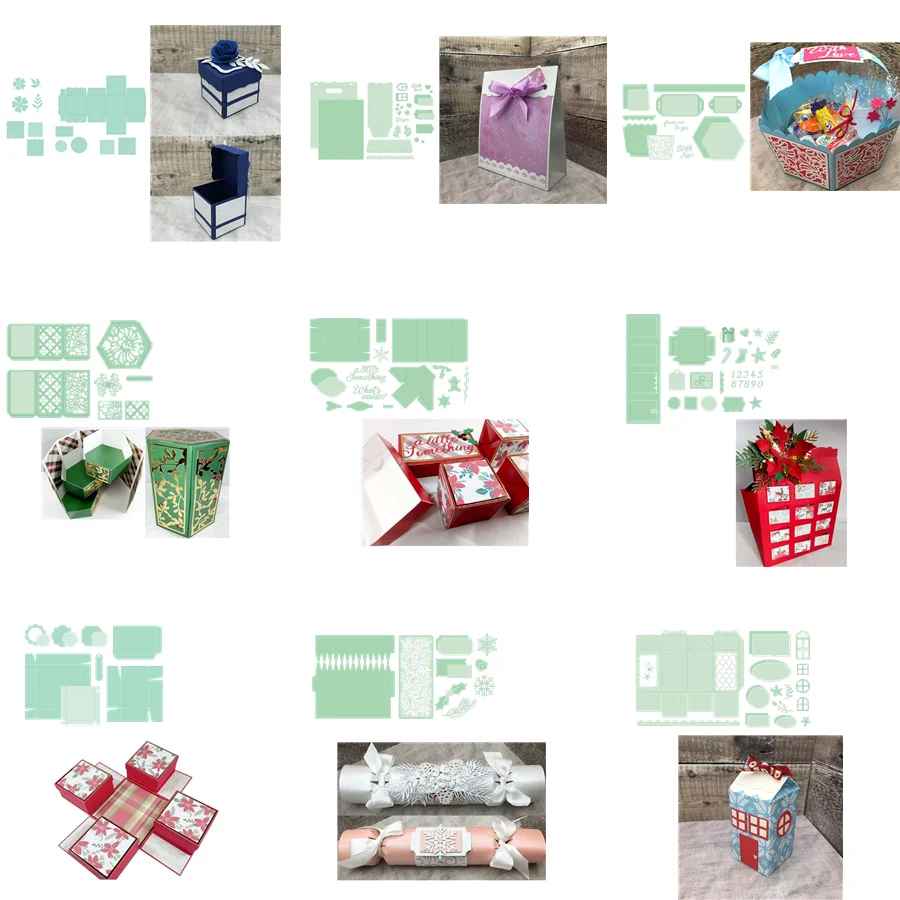 Большая 3D Складная Изысканная Подарочная Коробка Изящные цветочные