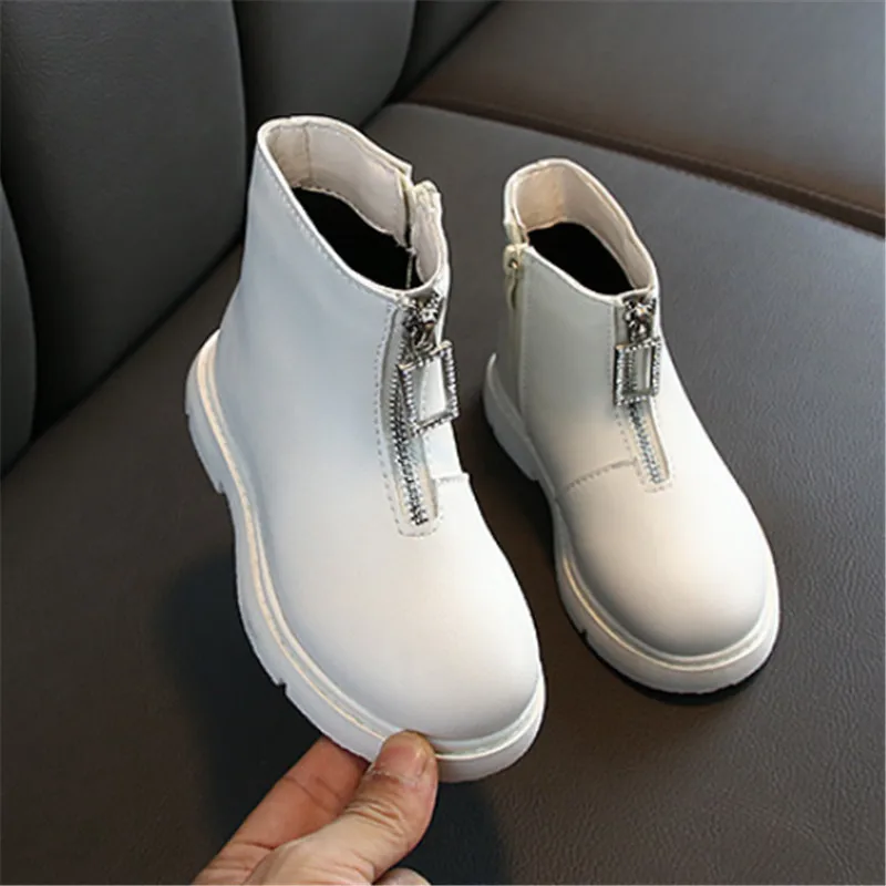 Модные детские ботинки для девочек Сезон осень зима Детские Ботинки Martin из