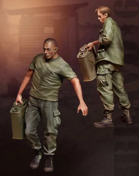 Модель из смолы 1/35 строительный комплект фигурка US G.I.s jerrycan|Наборы для сборки