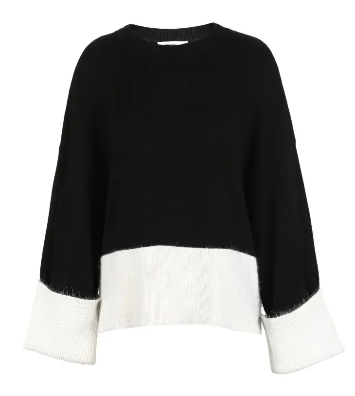 Vero Moda шерстяная вязаная с круглым вырезом из кроличьего меха | 318413578