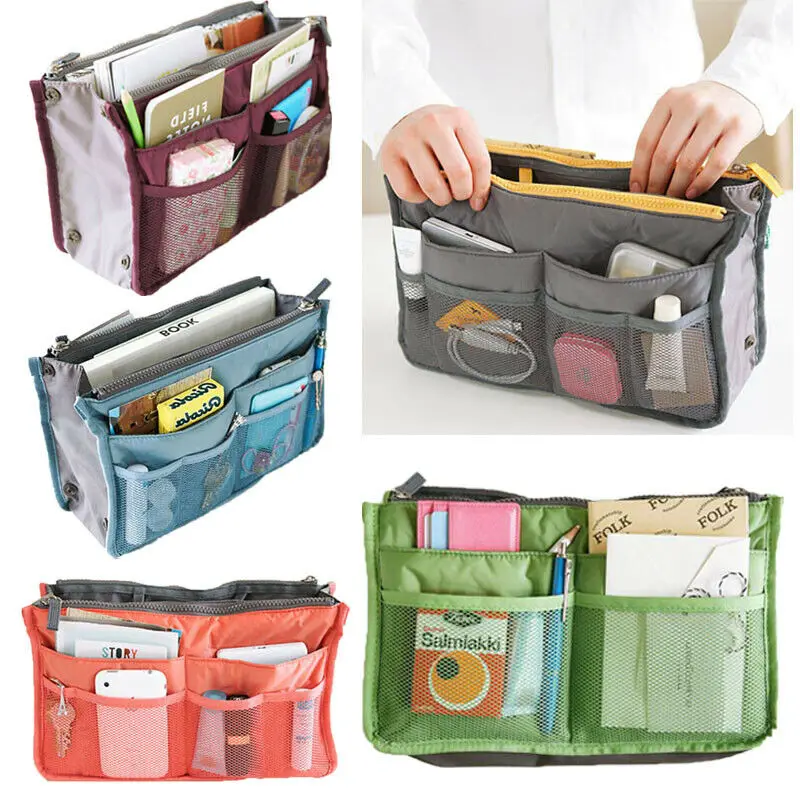 Для женщин Леди Путешествия вставки Сумки из натуральной кожи кошелек