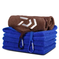 daiwa dropshipping fishing towel thickening non stick absorbent outdoors sports wipe hands towel fishing accessories