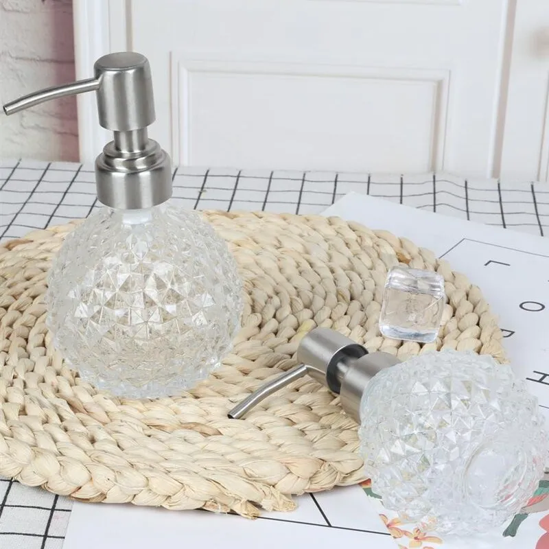 Украшение для ванной стеклянная Европейская ручная бутылка антисептика лосьона