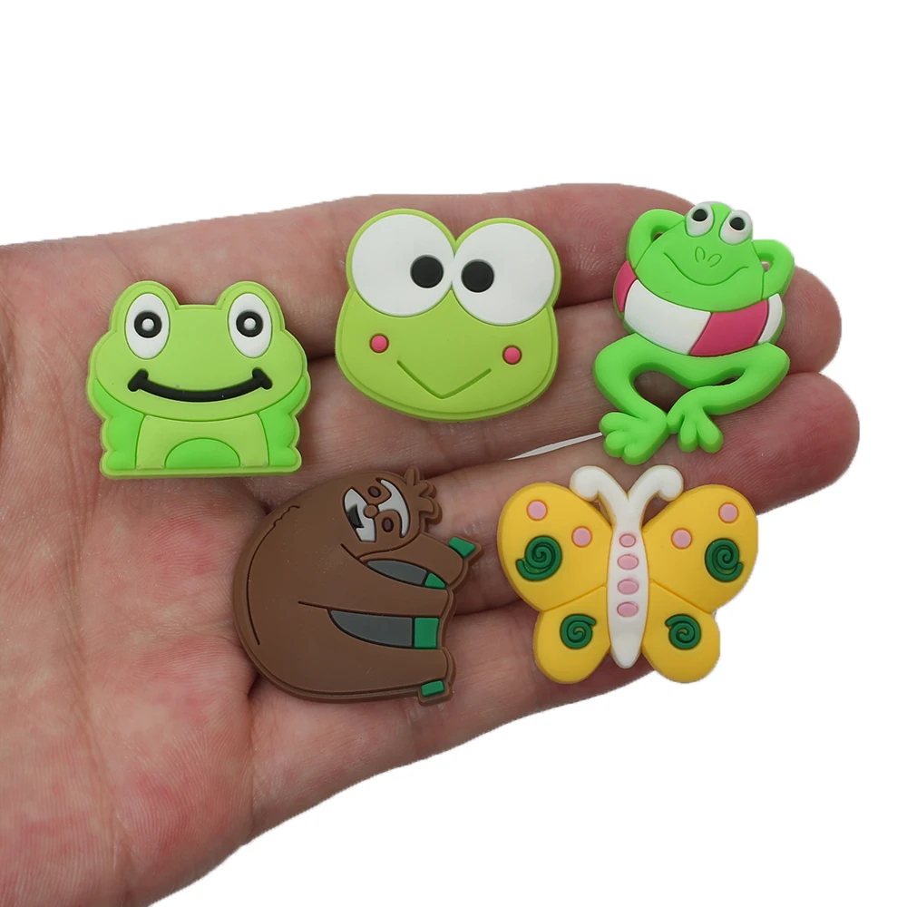 

Single Sale 1pcs PVC Animals Shoe Charms Shoe Accessories Shoe Decoration for Croc JIBZ/ Wristbands Kids Party Xmas Hot Sale