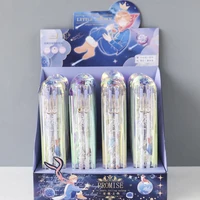 24 setslot kawaii prince gel pen set cute 0 5 mm black ink signature pen school office writing supplies promotional gift