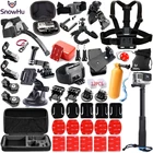 Аксессуары SnowHu для Gopro набор шлем нагрудный ремень крепления для спортивной экшн-камеры Go pro Hero 9 8 7 6 5 для экшн камеры Yi 4K Экшн-камера EKEN H9 Экшн-камера GS18
