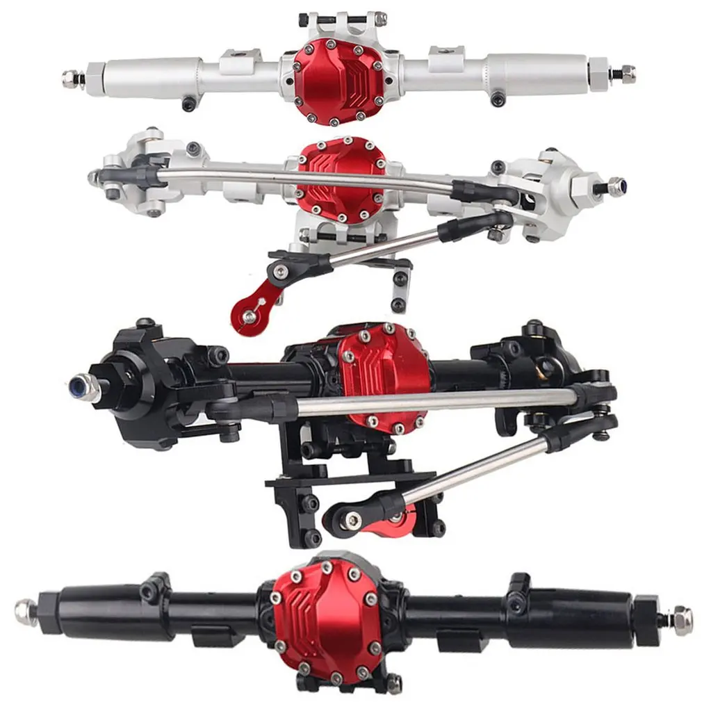 Durable Use SCX10 II Alloy Front Rear Straight Complete Axle for 1/10 RC Crawler Car Axial 90046 90047 Upgrade Parts | Игрушки и хобби