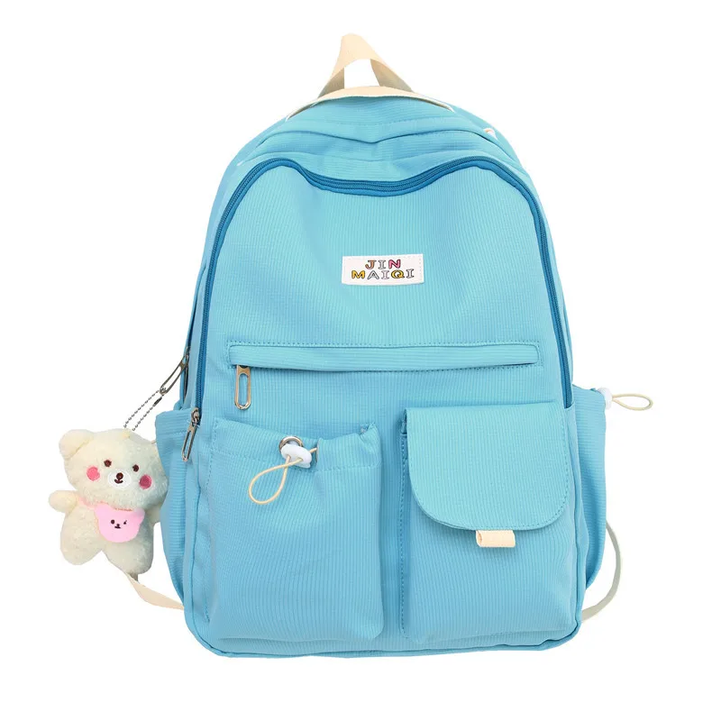 Школьные ранцы для старших классов для девочек-подростков, рюкзак, женская нейлоновая сумка для книг
