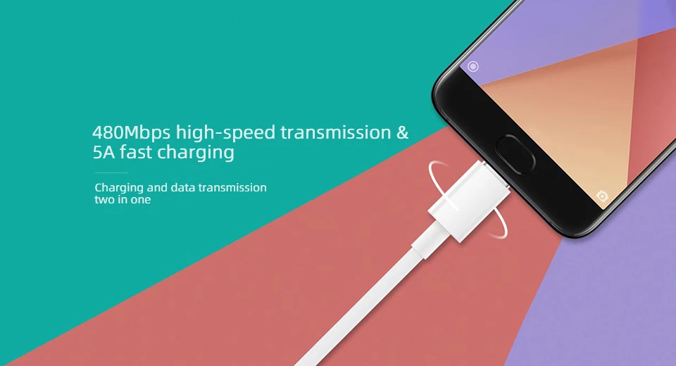 Кабель Xiaomi Usb Type-C 1 м 5 2 5A шнур для быстрой зарядки Usbc/Usbc с турбонаддувом Xioami 11 10S Poco