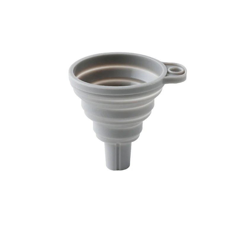 

1Pcs Silicone Collapsible Foldable Funnel Household Kitchen Cooking Tools Portable Wine Mini Portable Oil Pot Funnel