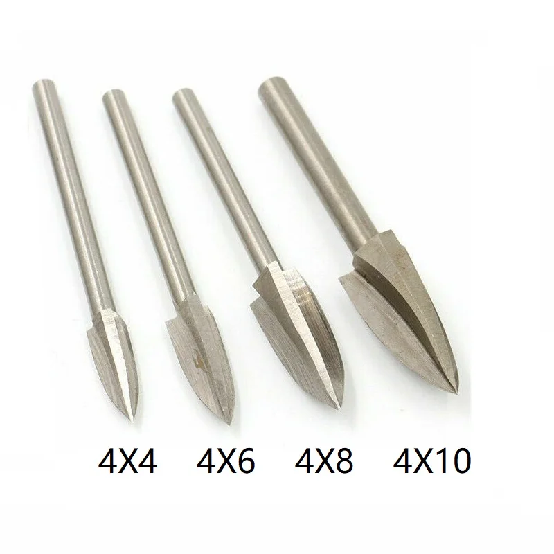 4/5 шт./компл. 4 мм/3 мм хвостовик диаметр фрезерный инструмент резьбы по дереву