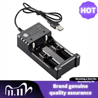 bmax 2 slots battery charger intelligent fast led indicator usb 10440 14500 16340 16650 14650 18350 18500 18650 rechargeable
