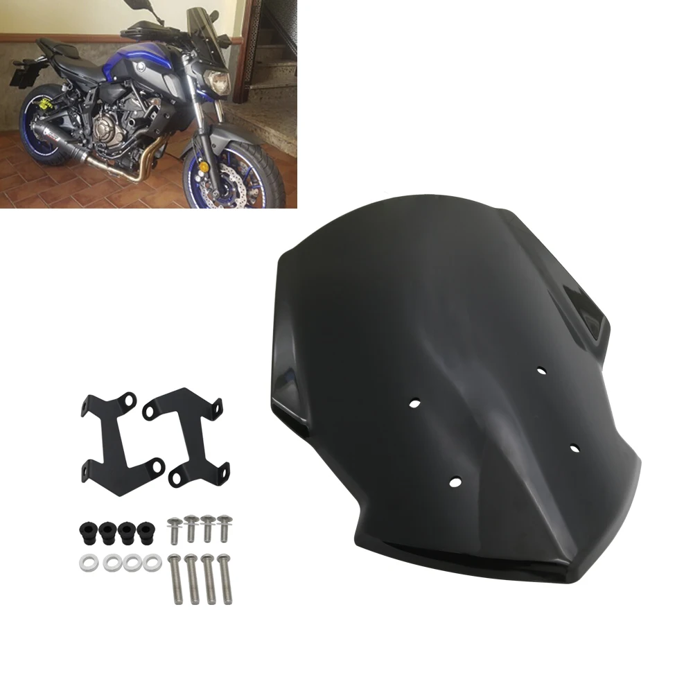 Для Yamaha MT07 2018 2019 аксессуары для мотоциклов воздушный поток ветровое стекло
