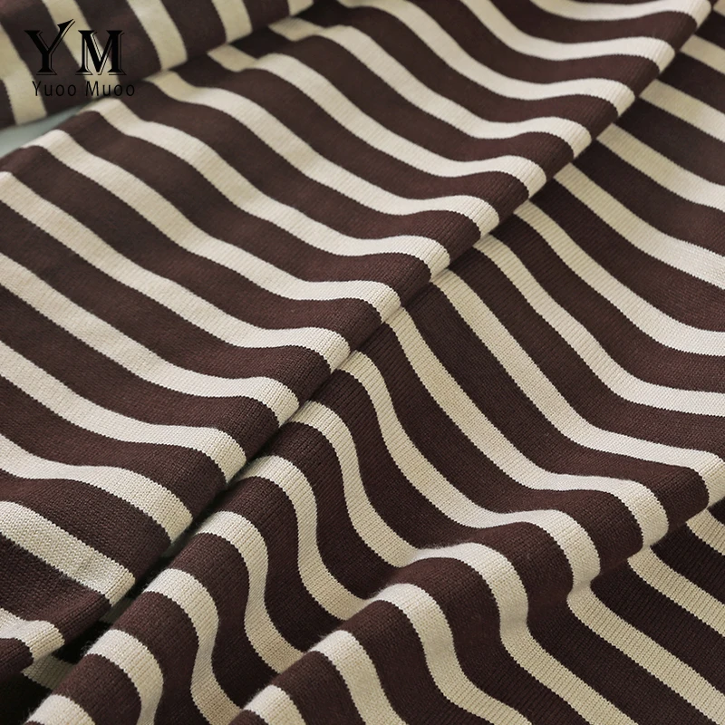 YuooMuoo европейский стиль повседневное Полосатое Женское зимнее платье новинка