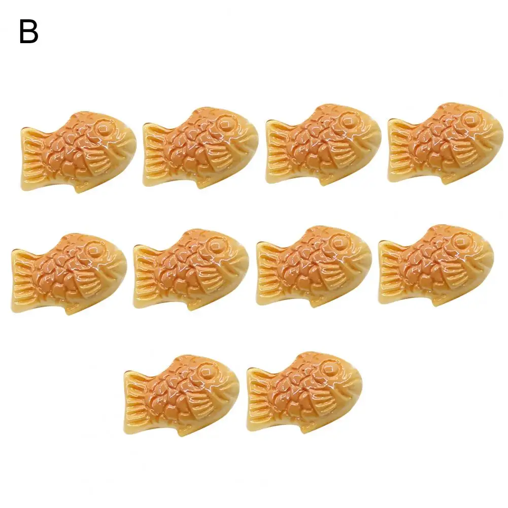 

10Pcs Miniature Fish Biscuits Design Food Models Dollhouse Scenery DIY Decor Toy Food Models Dollhouse Scenery DIY Decor Toy