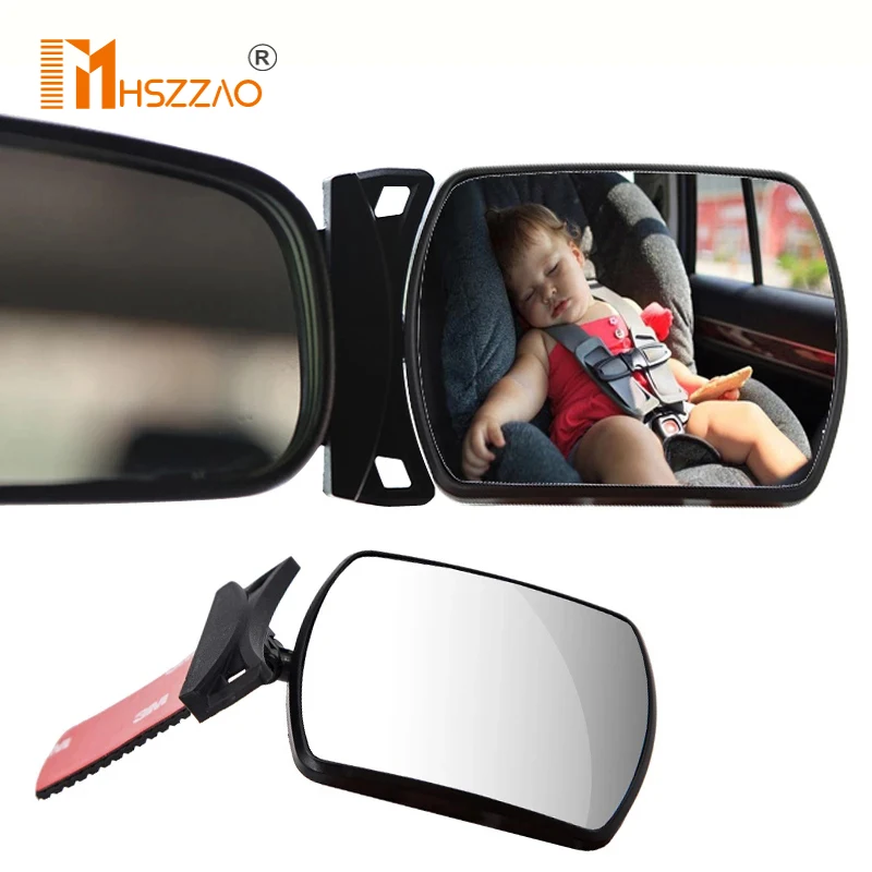 

Автомобильное Зеркало для слепых зон, детское заднее сиденье автомобиля, детское зеркало с регулируемым углом обзора 360 градусов, детский монитор, безопасное Автомобильное зеркало заднего вида