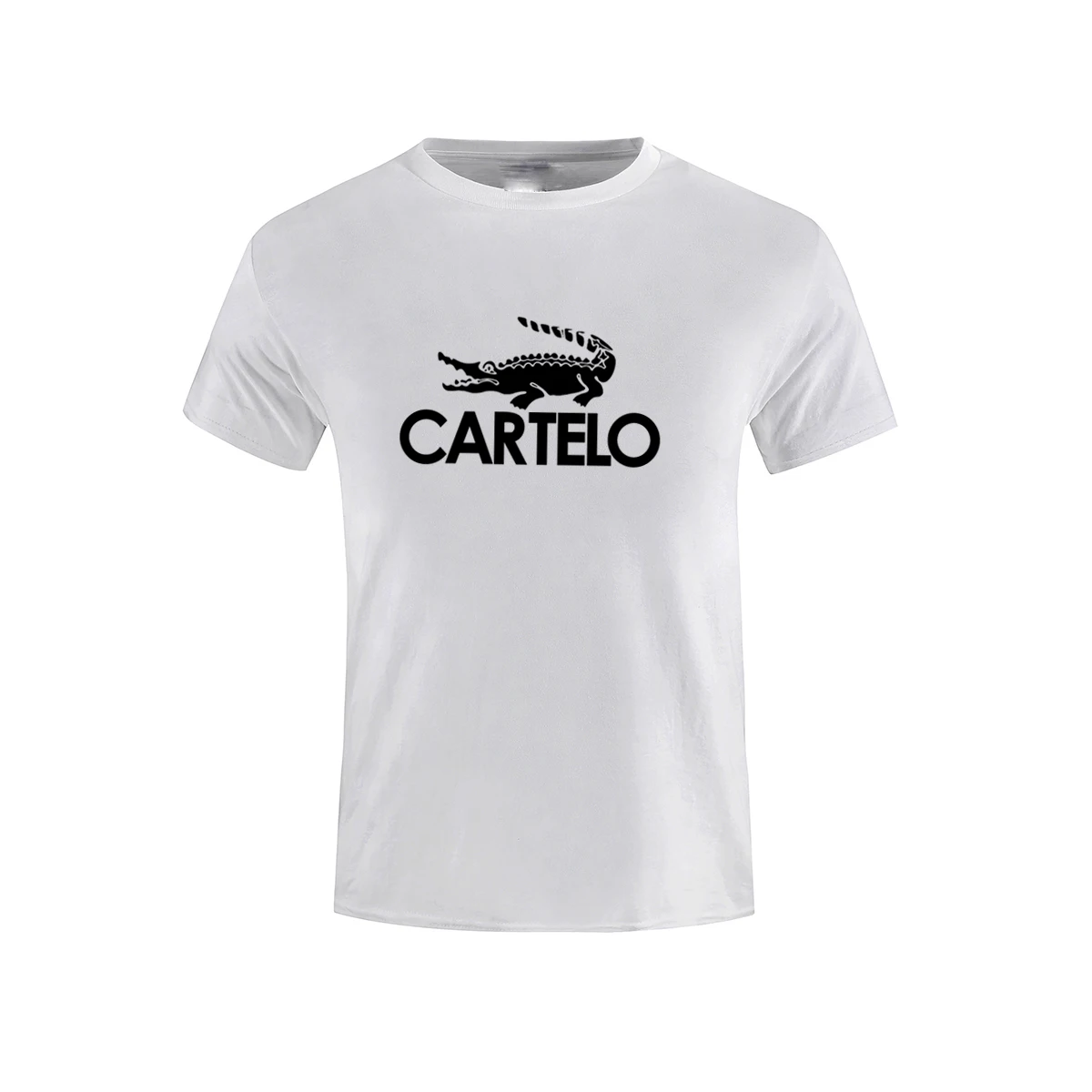 

CARTELO2021 spring and summer new loose European and American high street solid color men's T-shirt men's trendy bra brand