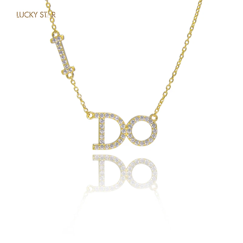 Ожерелье Ido индивидуальное ожерелье с буквами 925 Чистое серебро Женская цепочка