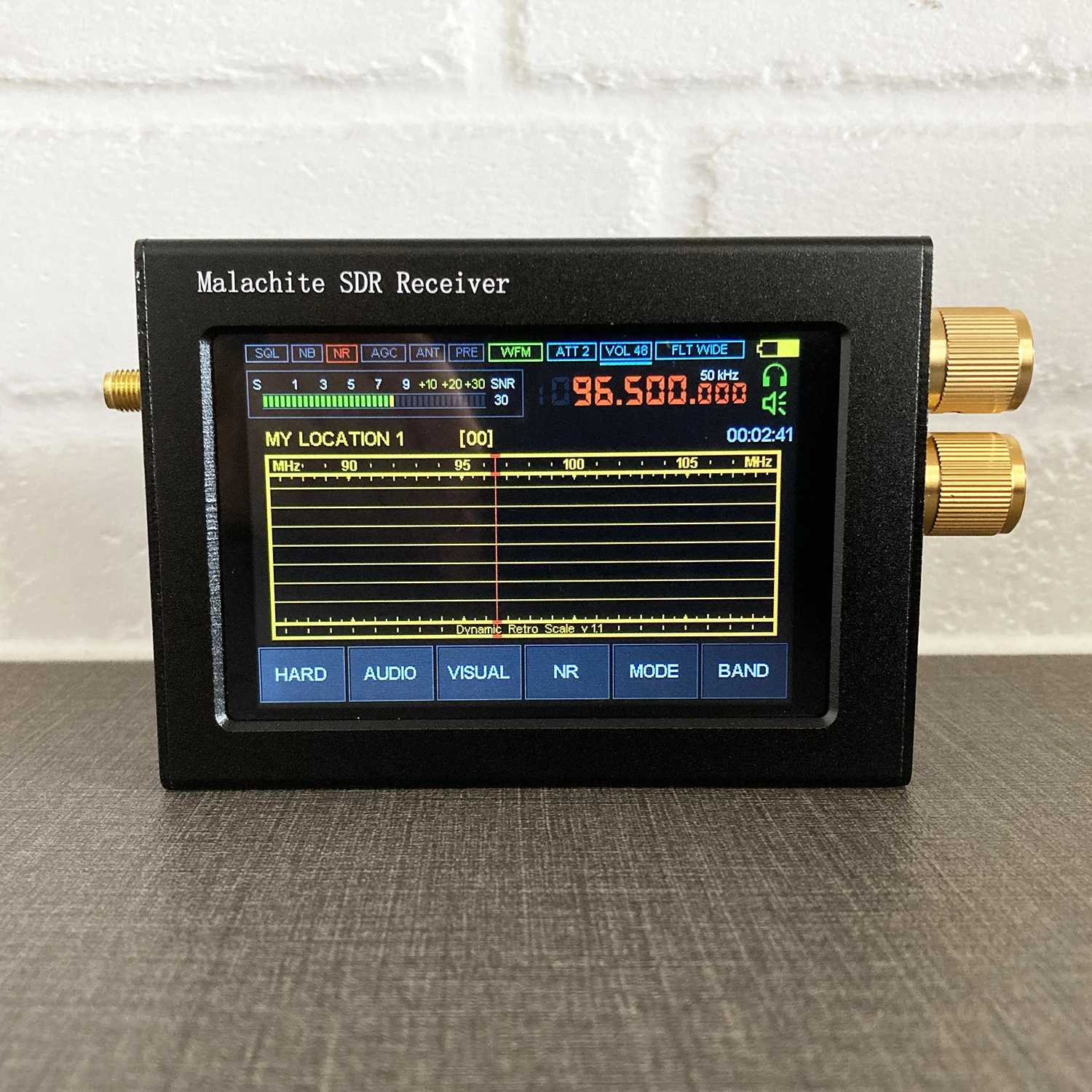 Приемник Malahit SDR 50 кгц 2 ГГц радиоприемник DSP сенсорный экран 3 5 дюйма с поддержкой