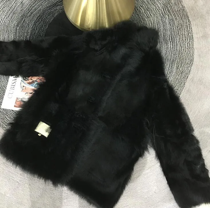 Женское двухстороннее меховое пальто yolanфеи зимнее шерстяное из натурального