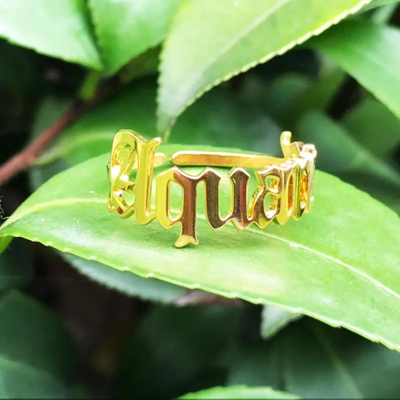 Зодиакальное кольцо женские золотые кольца из нержавеющей стали старый