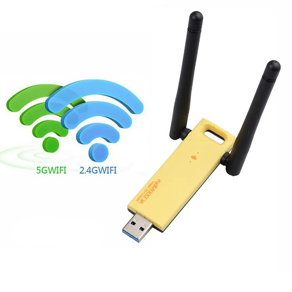 Kebidu мини USB Сетевая карта 1200 Мбит/с Dual Band 2 4 ГГц адаптер WD 4602AC Беспроводной RTL8812 USB3.0