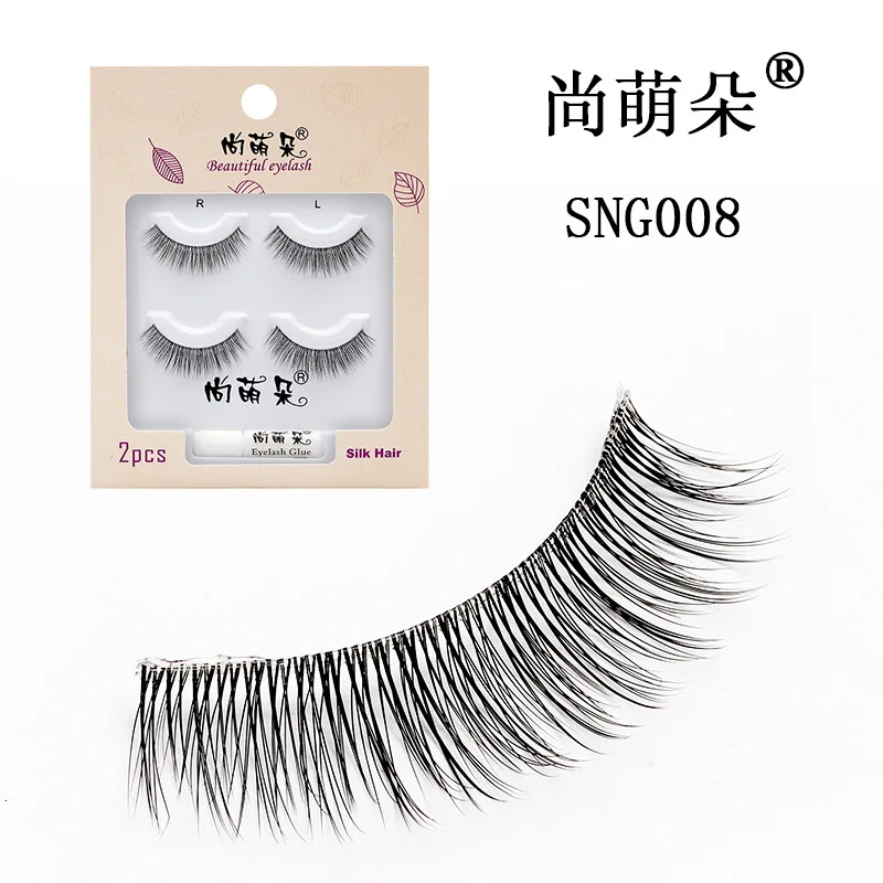 Прозрачный Стебель 3d накладные ресницы с изделиями для новобрачных нианг ин Лу