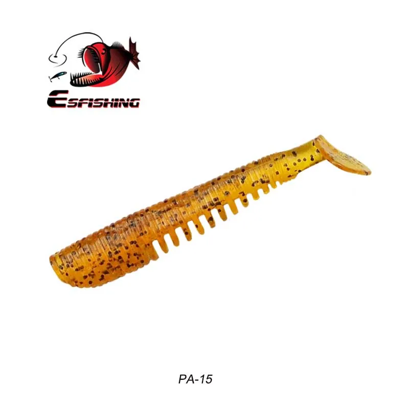 PA15 ESFISHING приманка для рыбалки Мягкая приманка FLK гольян 60 мм 100 мм Isca искусственная силиконовая приманка для подледной рыбалки - Цвет: PA15