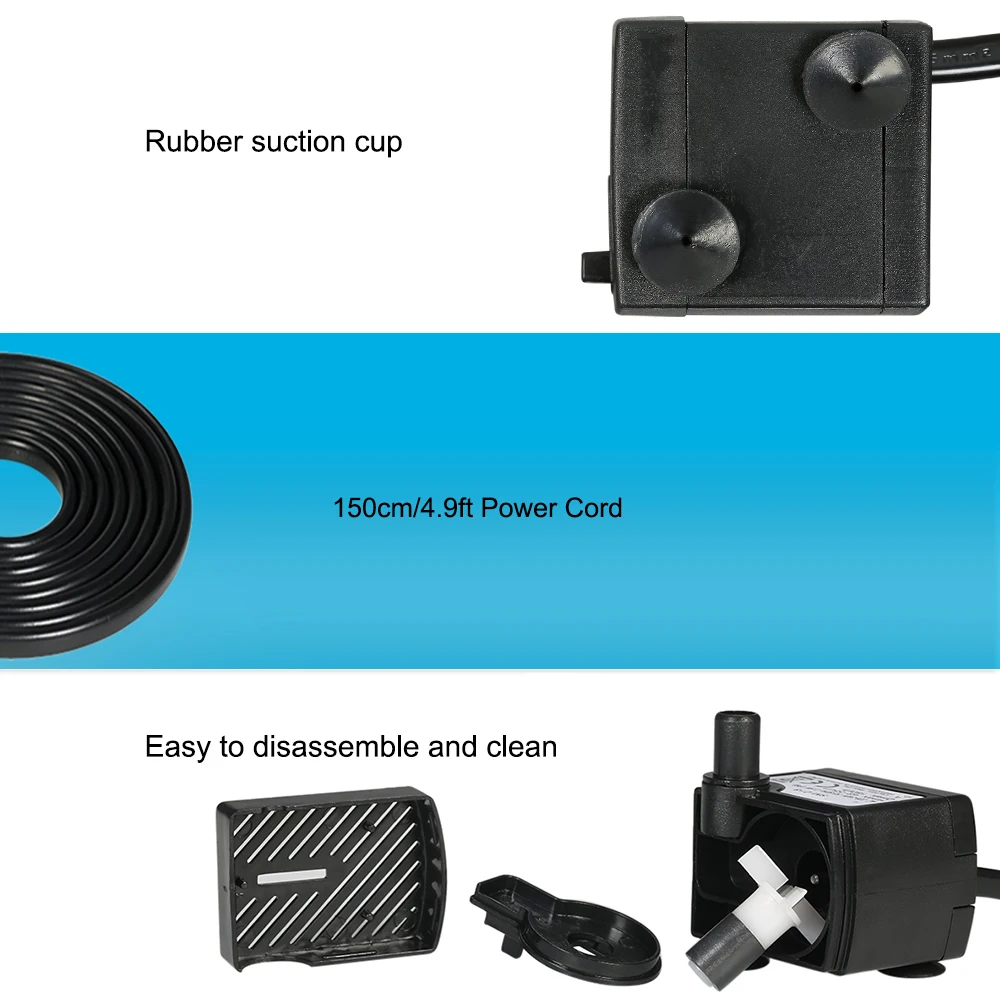 AC220-240V водяной насос для аквариума настольные фонтанчики пруд водные сады и