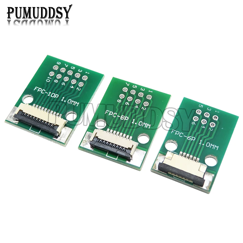 FPC FFC 0 5 мм 1 шаг преобразования платы DIY печатная плата 6P ~ 60 P 6 8 10 20 24 26 30 34 40 50 разъем