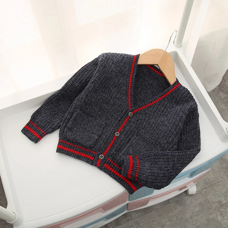 Вязаная для маленьких девочек кардиган на возраст 1 2 3 4 года свитер малышей