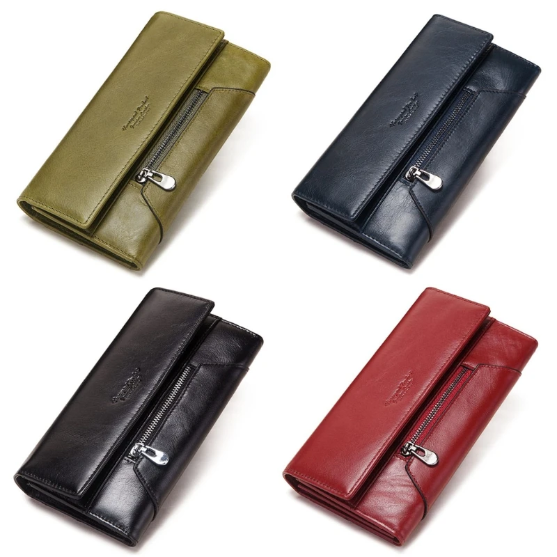 

Women Lady Clutch Leather RFID Wallet Long Card Holder Phone Bag Case Purse Handbags Organizer Coin Purses