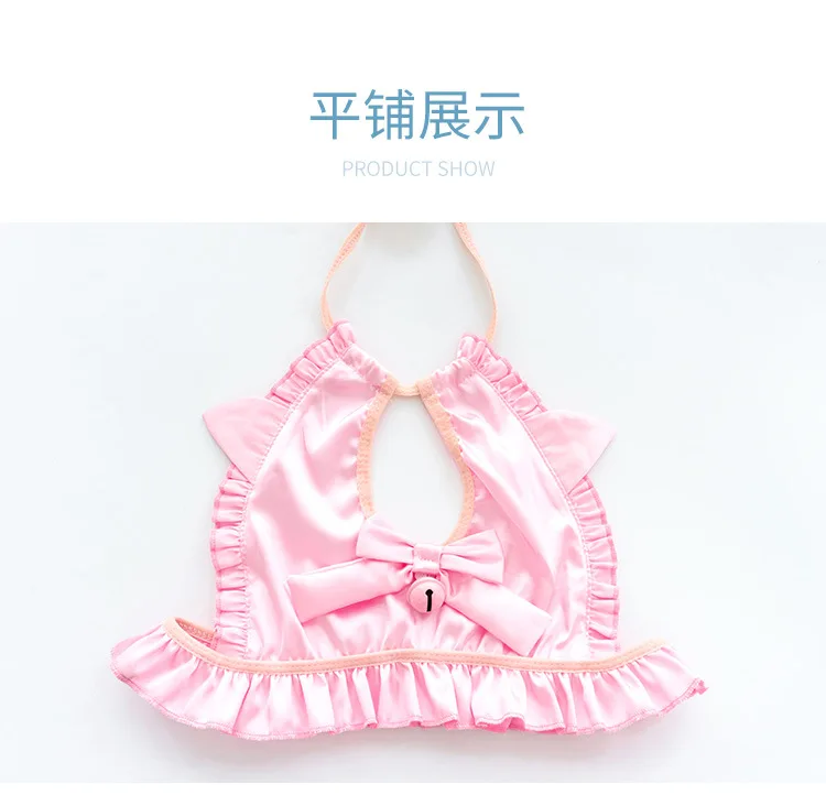 Женское нижнее белье для косплея Kawaii розовое сексуальное экзотическое женское с