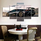 Холст без рамки 5 шт., роскошные постеры с спортивным автомобилем, HD настенные художественные картины, декоративные картины аксессуары для гостиной для домашнего декора