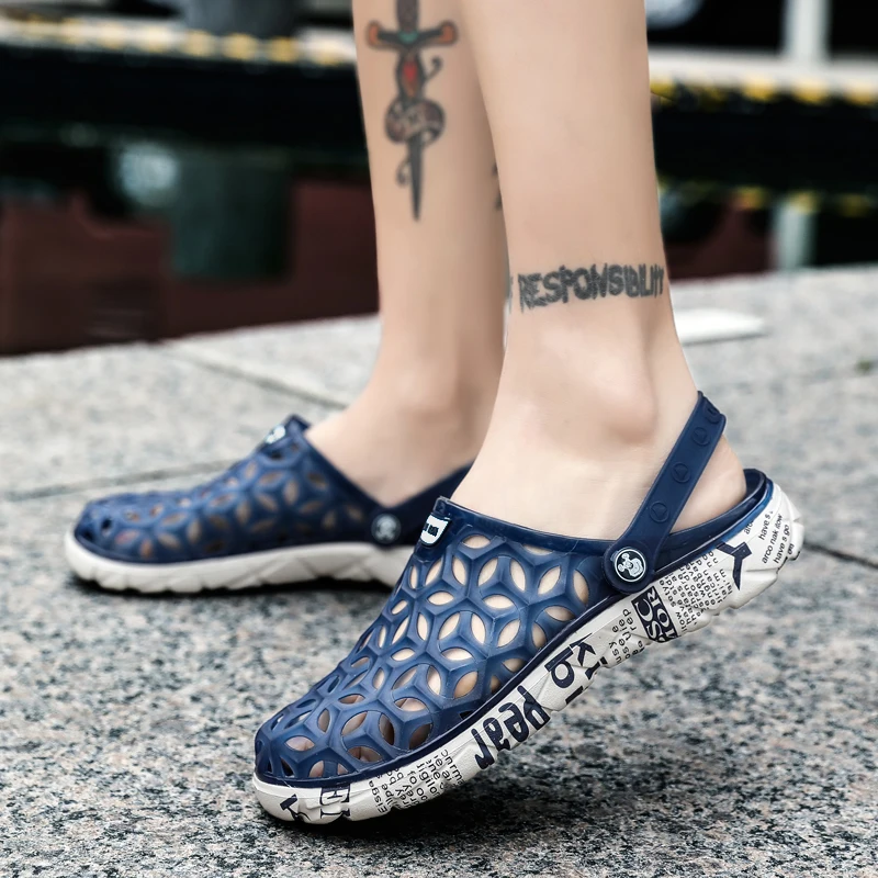 Шлепанцы мужские из ЭВА мягкие сланцы повседневная обувь для воды массажные