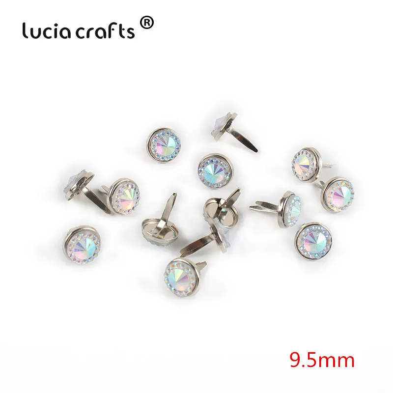 S2 100pcs 50 шт/100 шт разноцветные Круглые металлические украшения для рукоделия скрапбукинга с заклепками для создания открыток фотоальбом G1309 - Цвет: S2 100pcs
