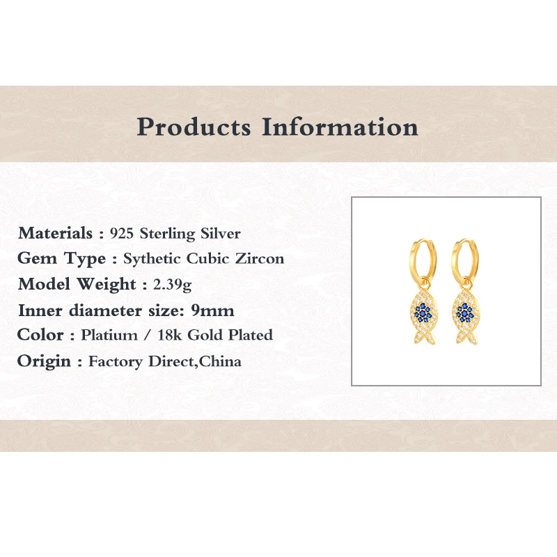 

BOAKO 925 Sterling Silver Earrings For Women Mini Fish Earrings Dangle Ear Piercing Pendientes Mom Gift 2021 Trend Vintage