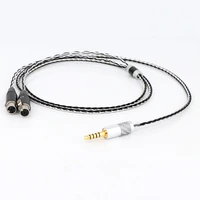 preffair 7n occ silver plated 8cores 4 4mm to dual 4pin xlr female earphone cable headphone cable replacement upgrade hifi wire