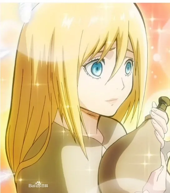 Парик для косплея Криста Ленз из аниме атака на Титанов 45 см жёлтые искусственные