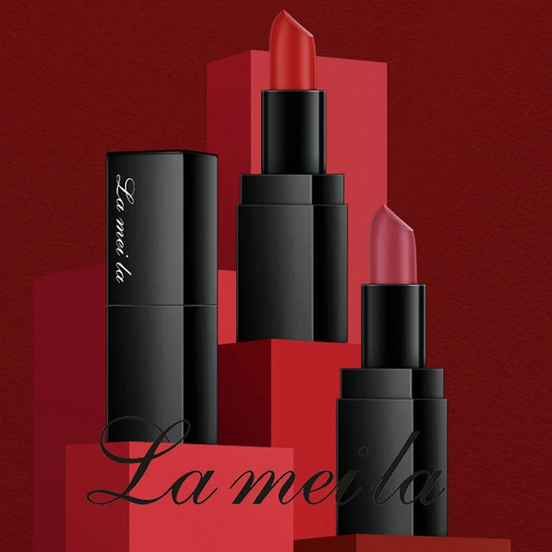 8 цветов квадратная губная помада Женская антипригарная блестящий блеск для губ