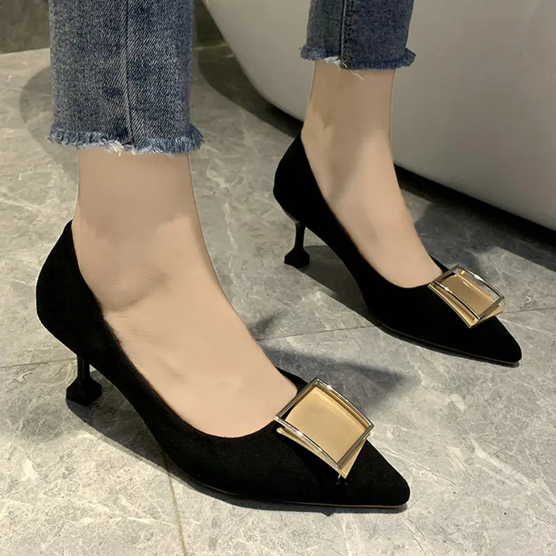 Туфли-лодочки женские на высоком каблуке повседневная обувь для ужина клуба