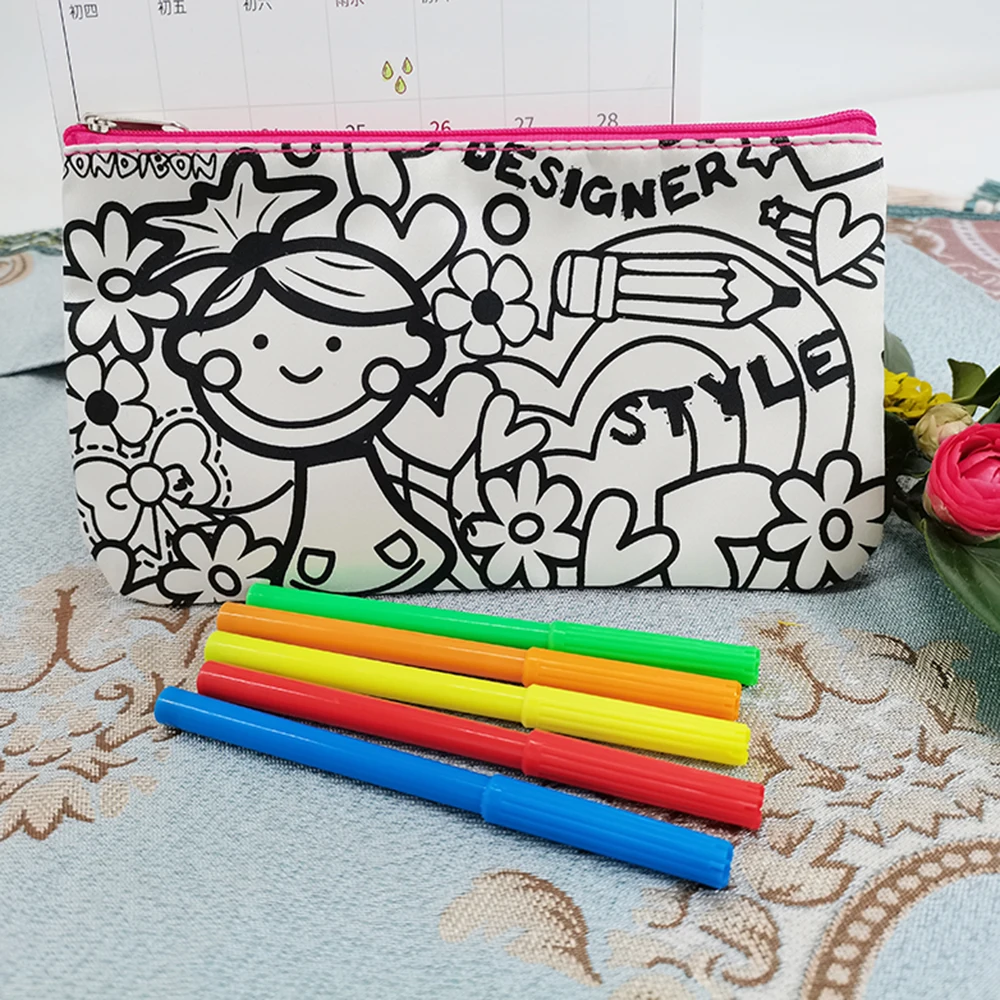 Бесплатная доставка сделай сам чехол карандаш для рисования цветные граффити с 5