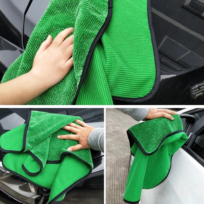 

40*60cm Polyester Thick Auto Care Detailing Towel Auto Detailing Microfiber Fiber Super Absorbent Towel Car Cleaning Cloth