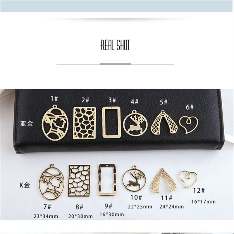 6 шт. Новые Креативные шармы человеческая голова полые геометрические лося